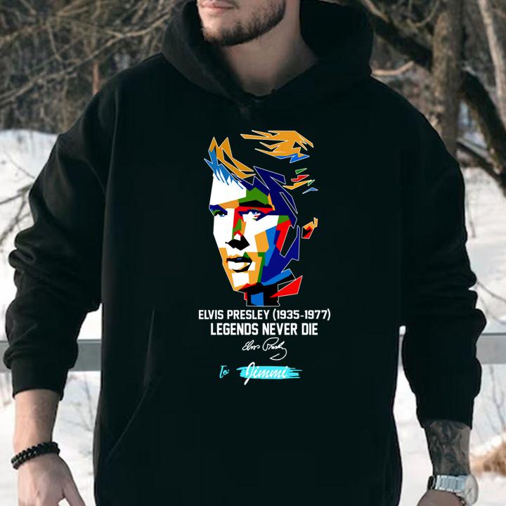 Art Elvis Presley 1935 1977 Signature Legends Never Die t-shirt