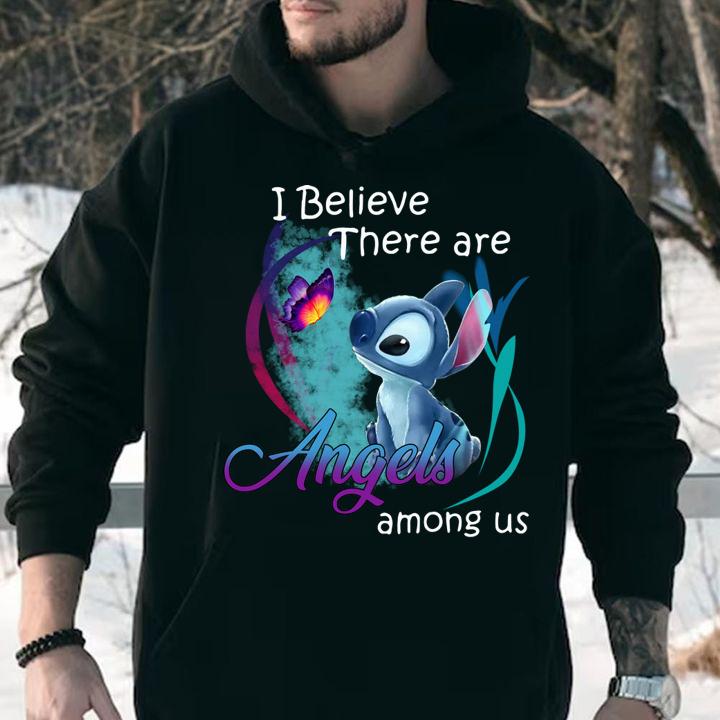 Disney Stitch i believe there are Angels among us t-shirt