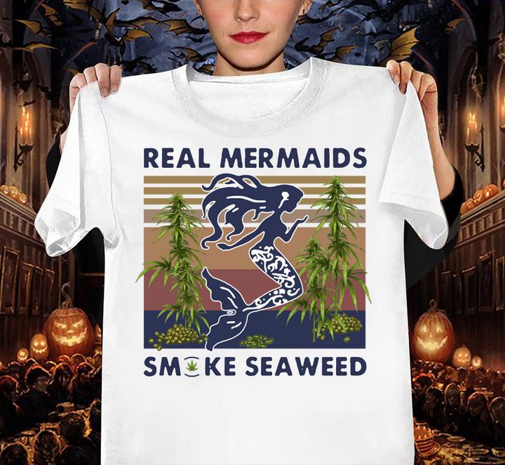 Real mermaids Smoke seaweed vintage t-shirt