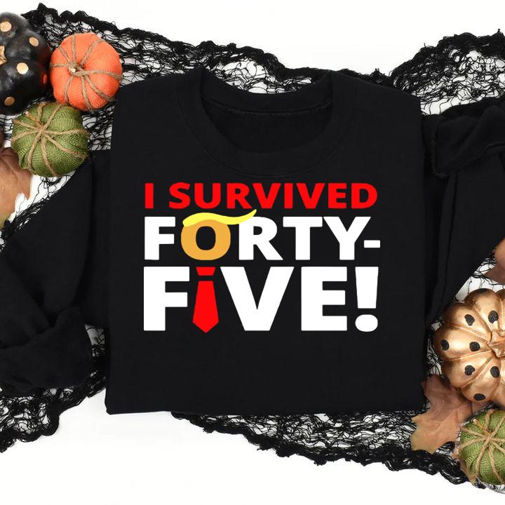 Biden Harris Democrats Won The Election I Survived 45 t-shirt