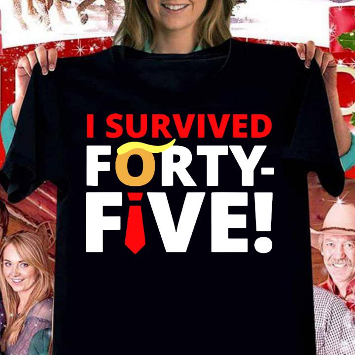 Biden Harris Democrats Won The Election I Survived 45 t-shirt