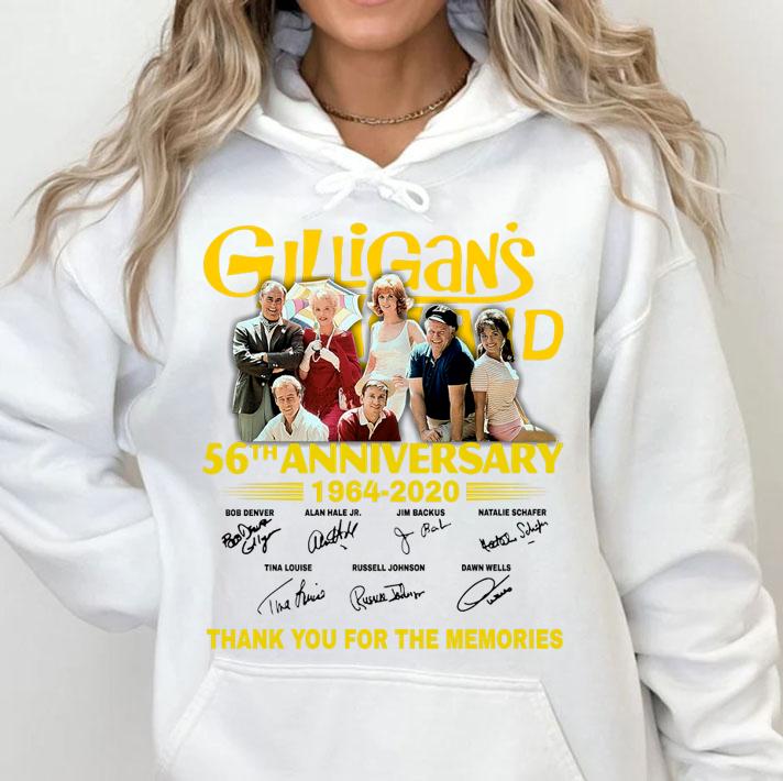 Gilligans Island 56th Anniversary 1964 2020 Thank You For The Memories Signatures t-shirt