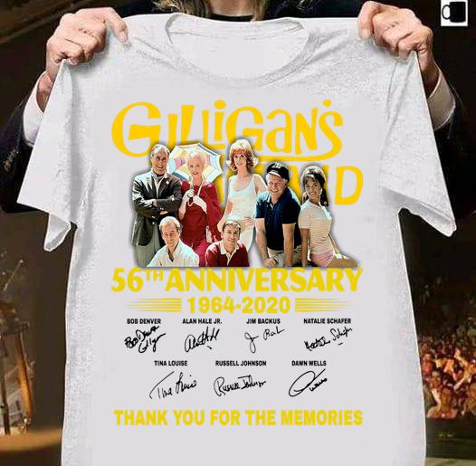Gilligans Island 56th Anniversary 1964 2020 Thank You For The Memories Signatures t-shirt 5 Postmaloneshirt News