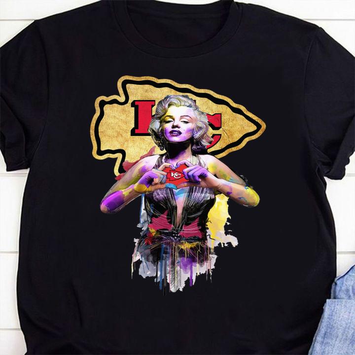 Marilyn Monroe Love Kansas City Chiefs t-shirt 3 personalized t-shirts