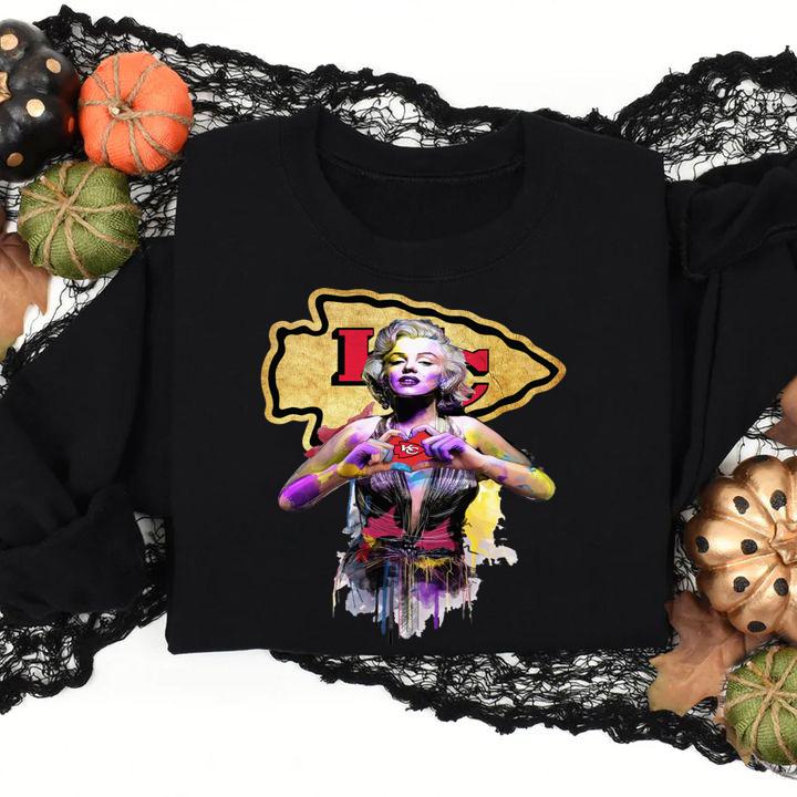 Marilyn Monroe Love Kansas City Chiefs t-shirt