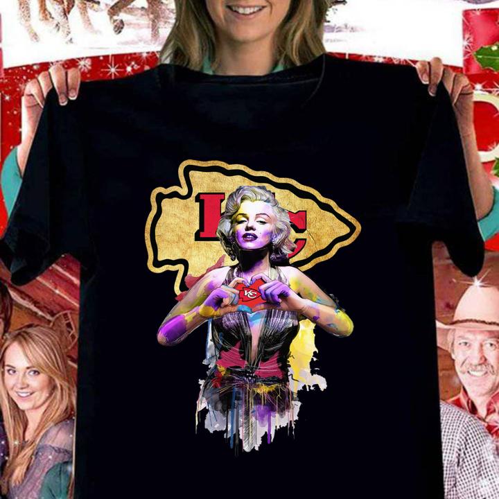Marilyn Monroe Love Kansas City Chiefs t-shirt