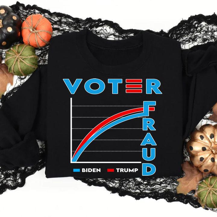 Voter Fraud Biden Trump Us Presidential Election 2020 t-shirt