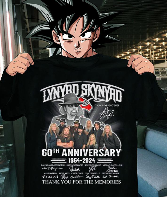 Lynyrd Skynyrd Gary Rossington 60th Anniversary 1964-2024 Thank You For The Memories t-shirt