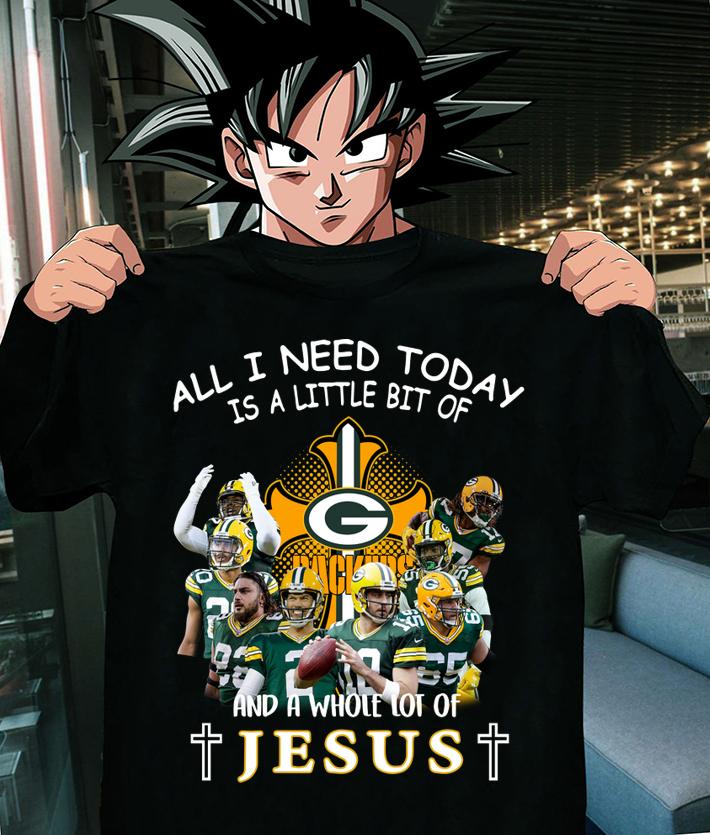 Green Bay Packers Signatures And A Whole Lot Of Jesus t-shirt shirt