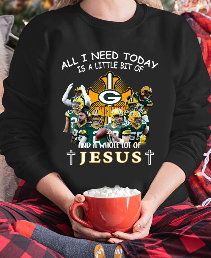 Green Bay Packers Signatures And A Whole Lot Of Jesus t-shirt sweatshirt