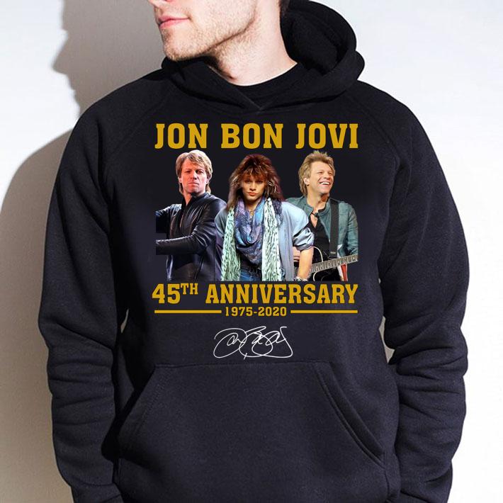 Jon Bon Jovi 45th Anniversary 1975 2020 Signature t-shirt hoodie