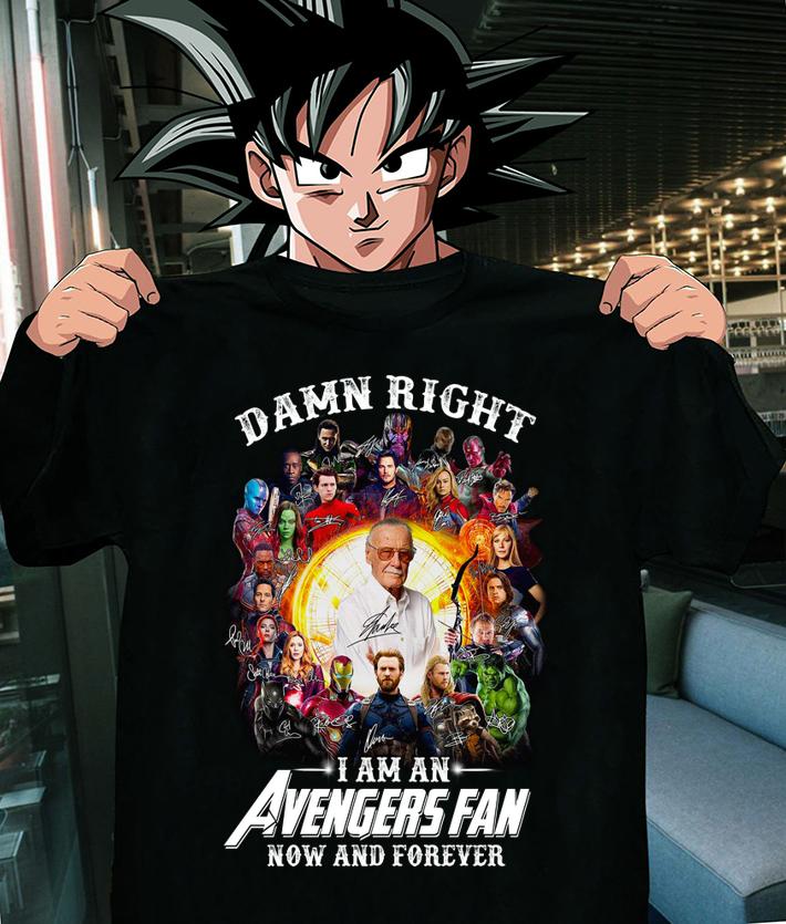 Damn right i am a Avengers fan now and forever shirt, Marvel Avengers t-shirt