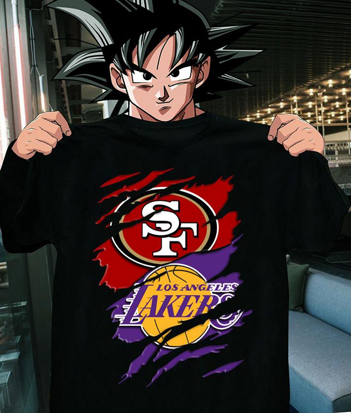 San Francisco 49ers Vs Los Angeles Lakers t-shirt