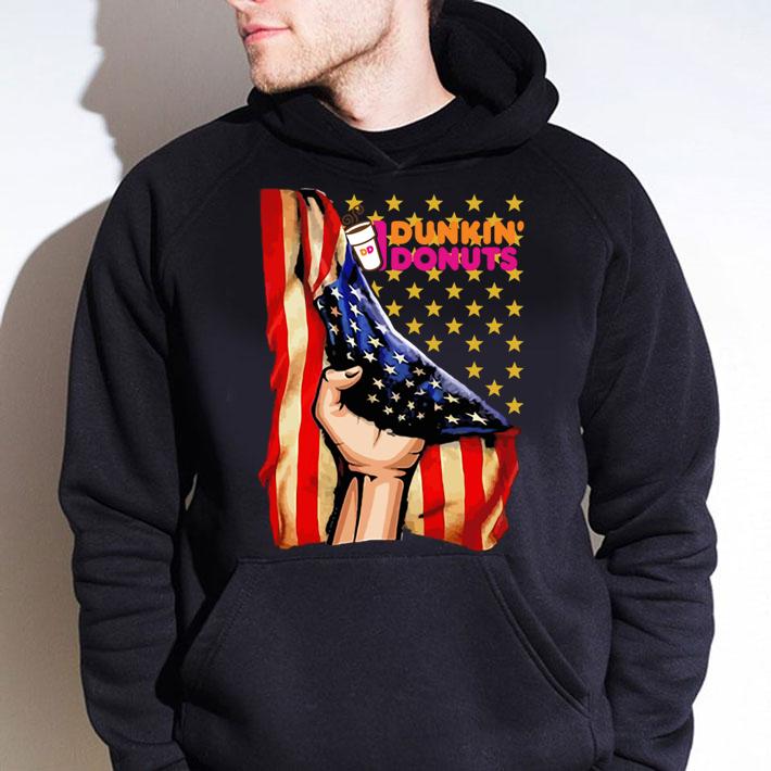 Dunkin Donuts And American Flag Independence Day t-shirt