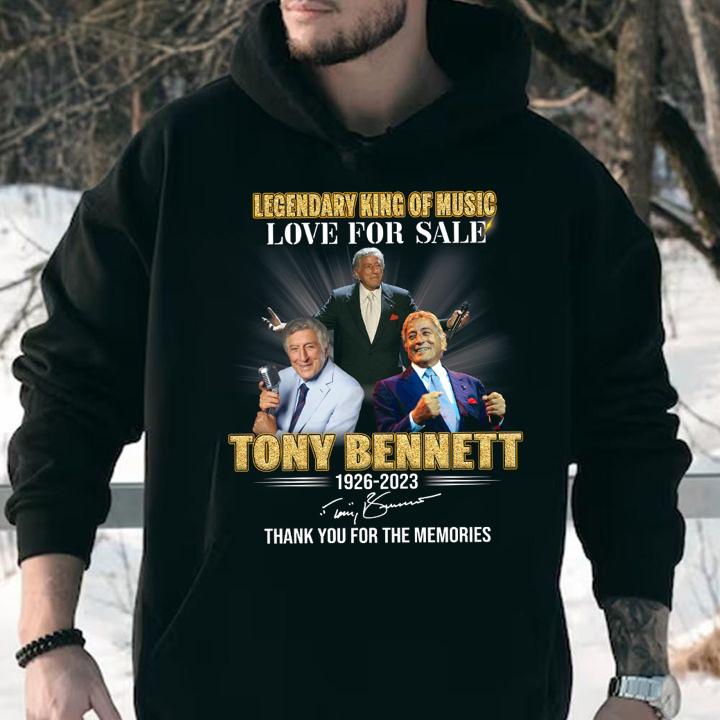 Legendary King Of Music Love For Sale Tony Bennett 1926-2023 Signature t-shirt