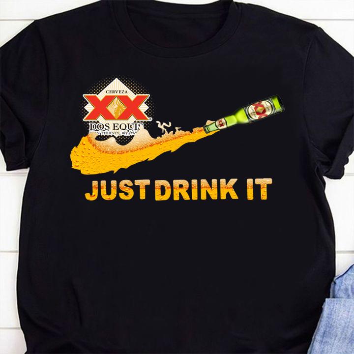 Dos Equis Beer Nike Logo Just Drink It t-shirt 66 Clothing