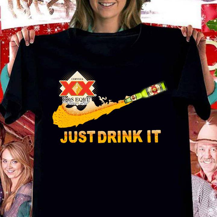 Dos Equis Beer Nike Logo Just Drink It t-shirt