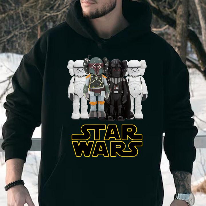 Kaws Star Wars Stormtrooper Boba Fett Darth Vader t-shirt