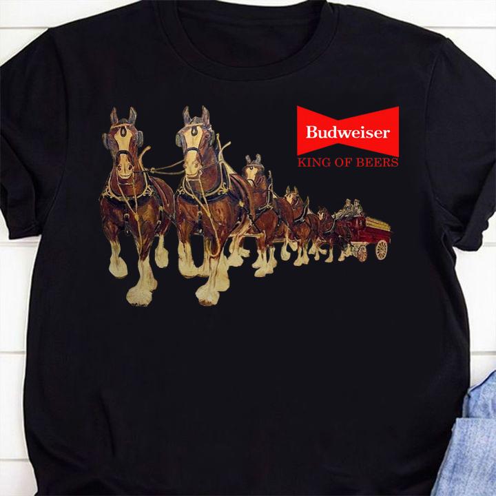 Budweiser Clydesdale Horse t-shirt 70 Clothing