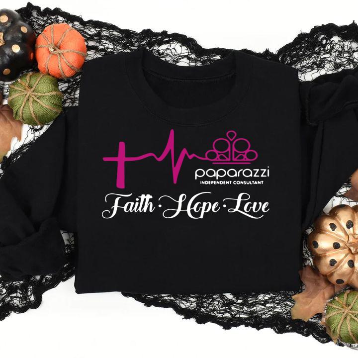 Paparazzi Independent Consultant Faith Hope Love Bling t-shirt