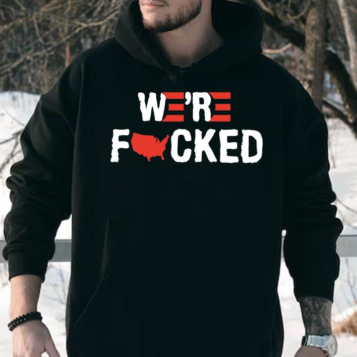 Were Fucked American Map t-shirt