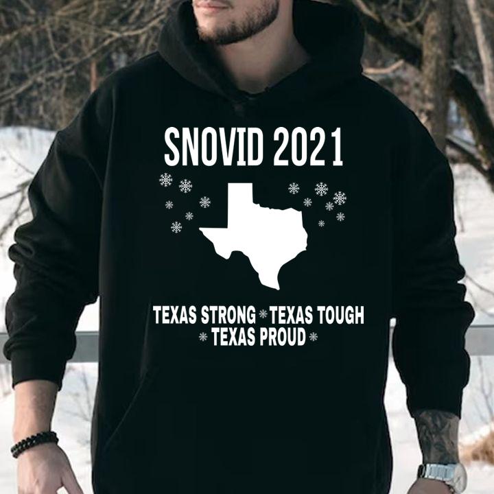2021 Snovid Survivor Texas Strong Texas Tough Texas Proud t-shirt