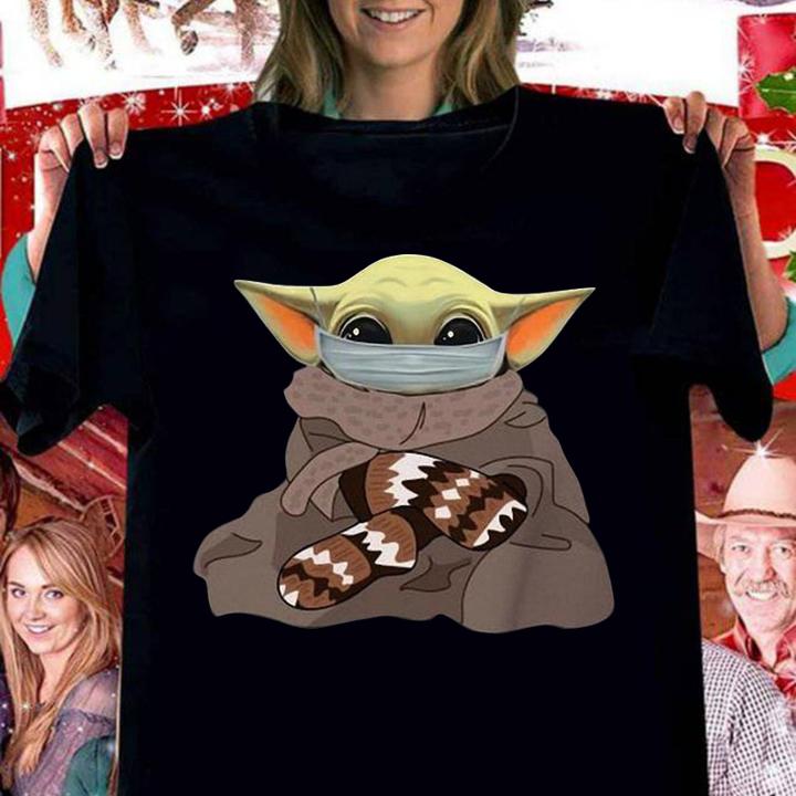 Bernie Sanders Star Wars Baby Yoda Face Mask 2021 t-shirt