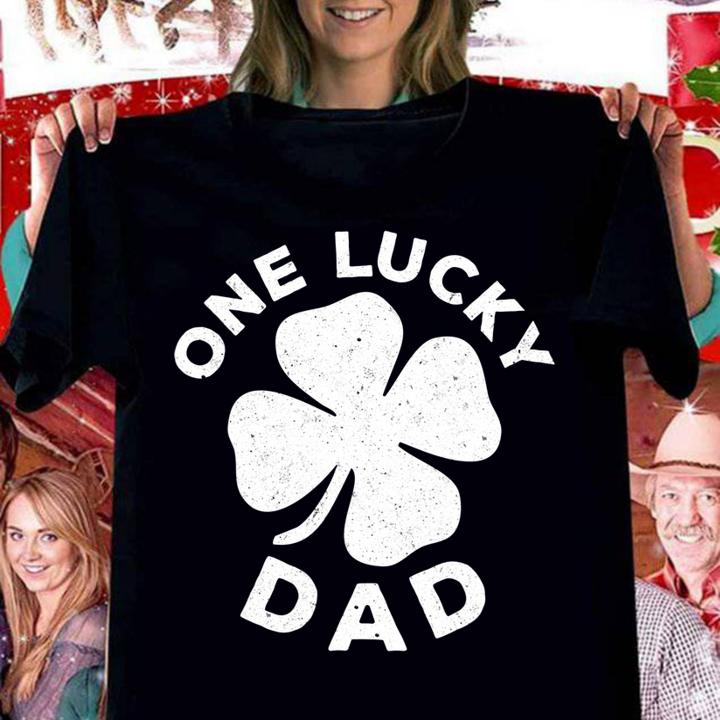 Mens One Lucky Dad t-shirt