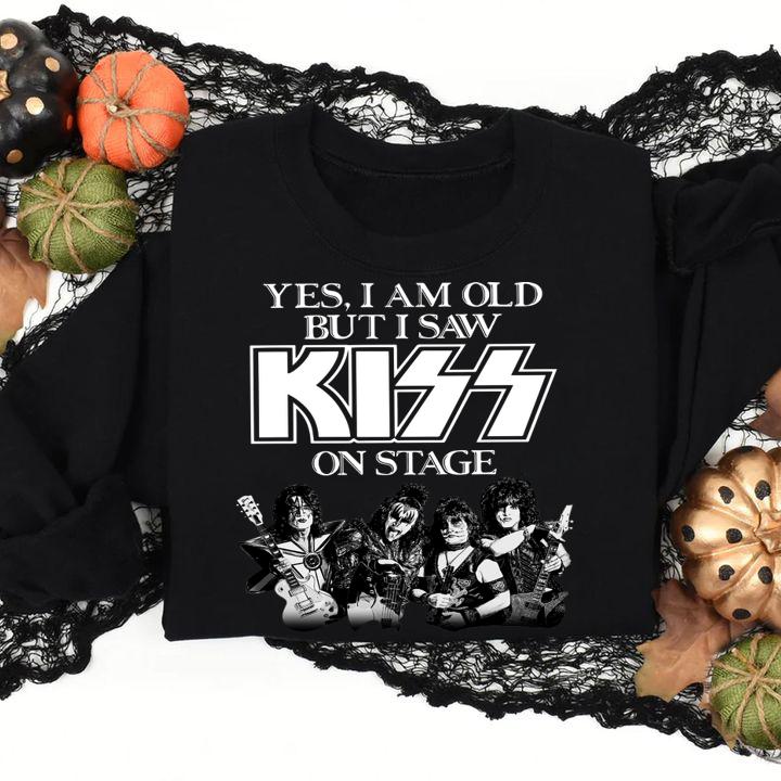 Original Yes I Am Old But I Saw Kiss On Stage t-shirt