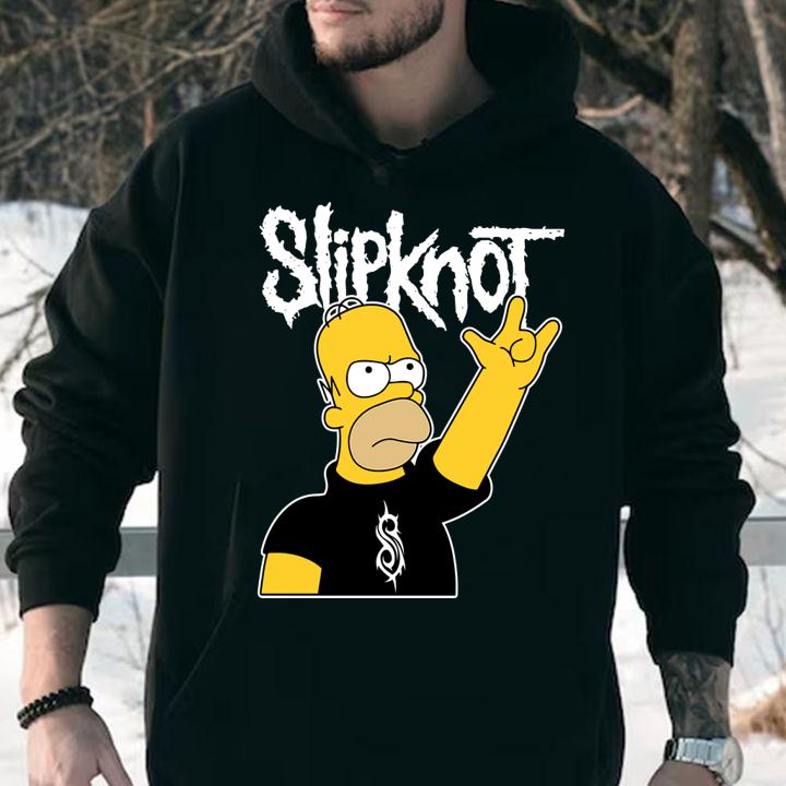 The Simpsons Mashup Slipknot Homer Simpson t-shirt