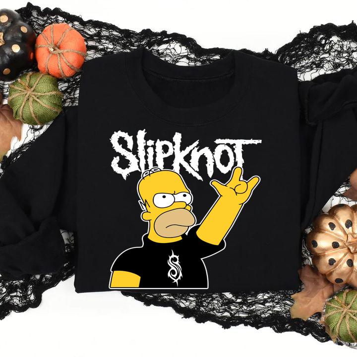 The Simpsons Mashup Slipknot Homer Simpson t-shirt