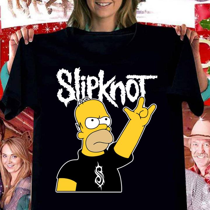 The Simpsons Mashup Slipknot Homer Simpson t-shirt