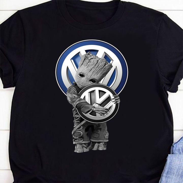 Baby Groot Hug Volkswagen t-shirt 41 Clothing