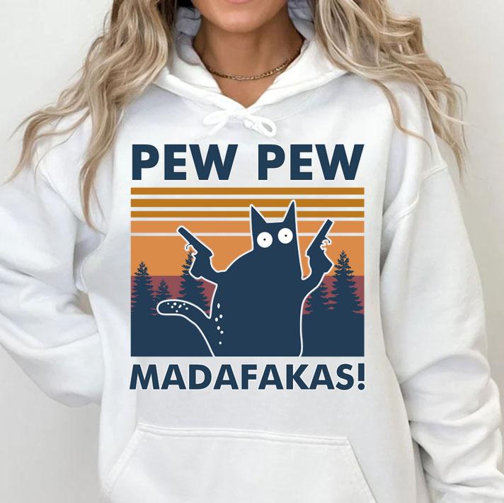 Cat Pew Pew Madafakas Vintage t-shirt