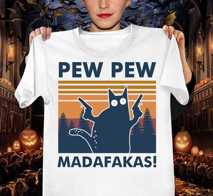 Cat Pew Pew Madafakas Vintage t-shirt