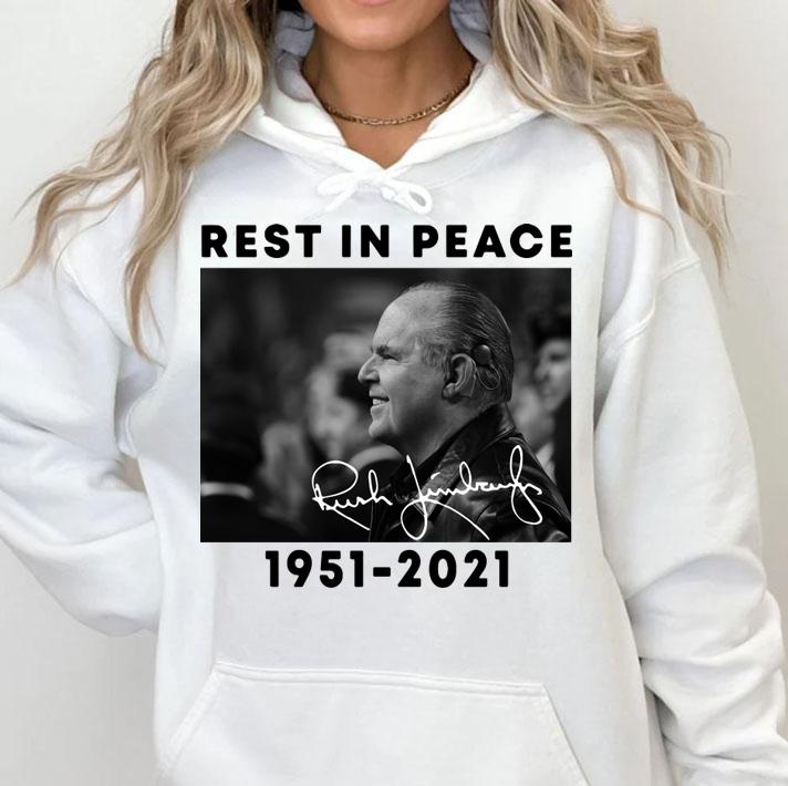 Rest In Peace Rush Hudson Limbaugh III signature 1951-2021 t-shirt