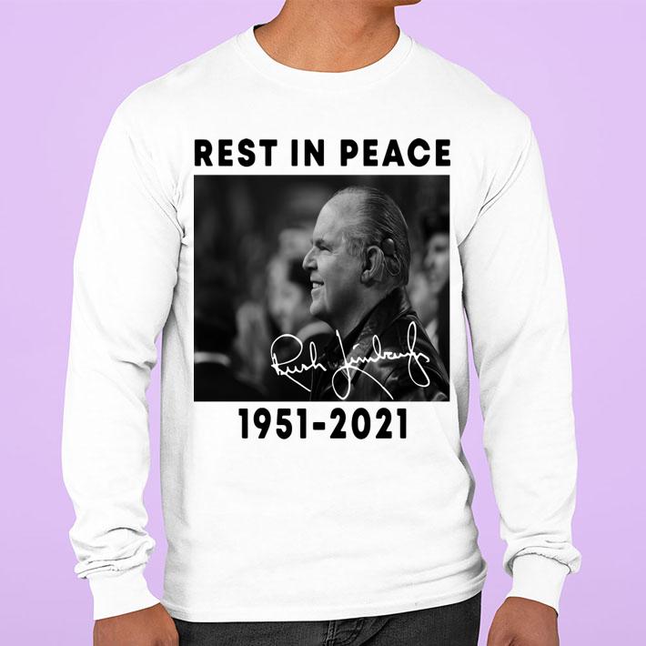 Rest In Peace Rush Hudson Limbaugh III signature 1951-2021 t-shirt