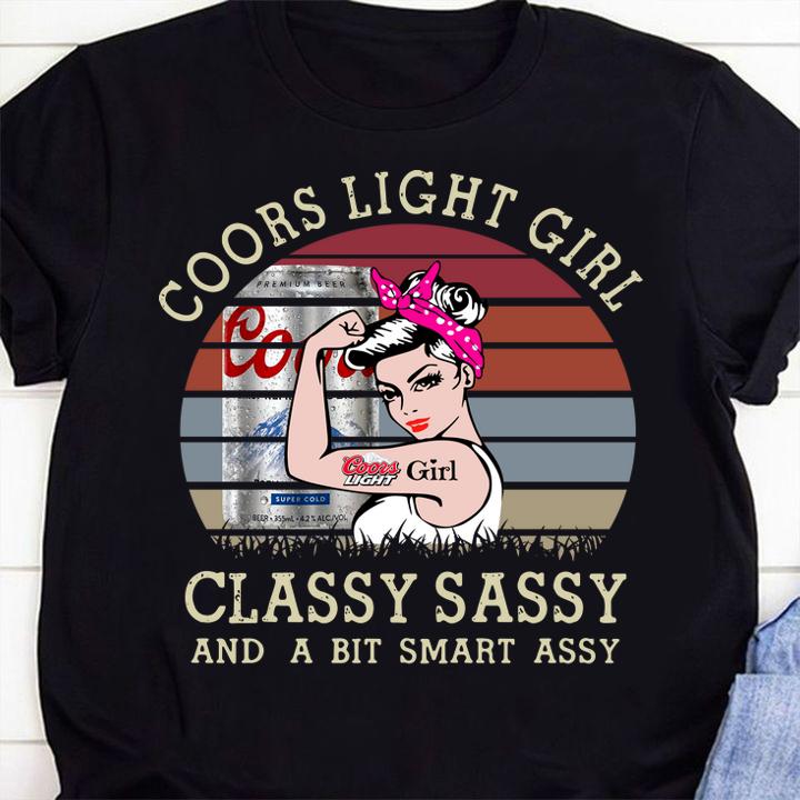 Vintage Coors Light Girl Classy Sassy And A Bit Smart Assy t-shirt 1 Clothing, Starwars News