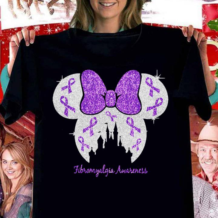 Disney Mickey Mouse Fibromyalgia Awareness t-shirt