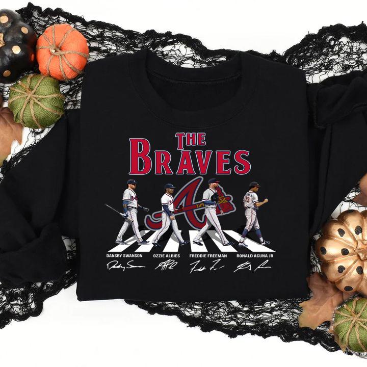 The Braves Abbey Road Signatures t-shirt