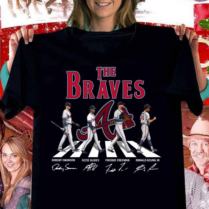 The Braves Abbey Road Signatures t-shirt