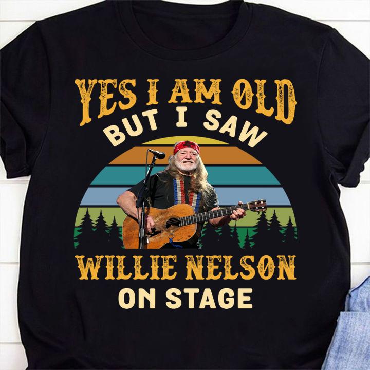 Yes i am old but i saw Willie Nelson stage t-shirt 7 Clothing, Starwars News