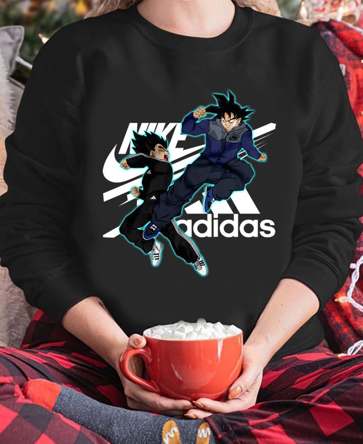 Dragon Ball Z Son Goku Nike Logo Adidas t-shirt