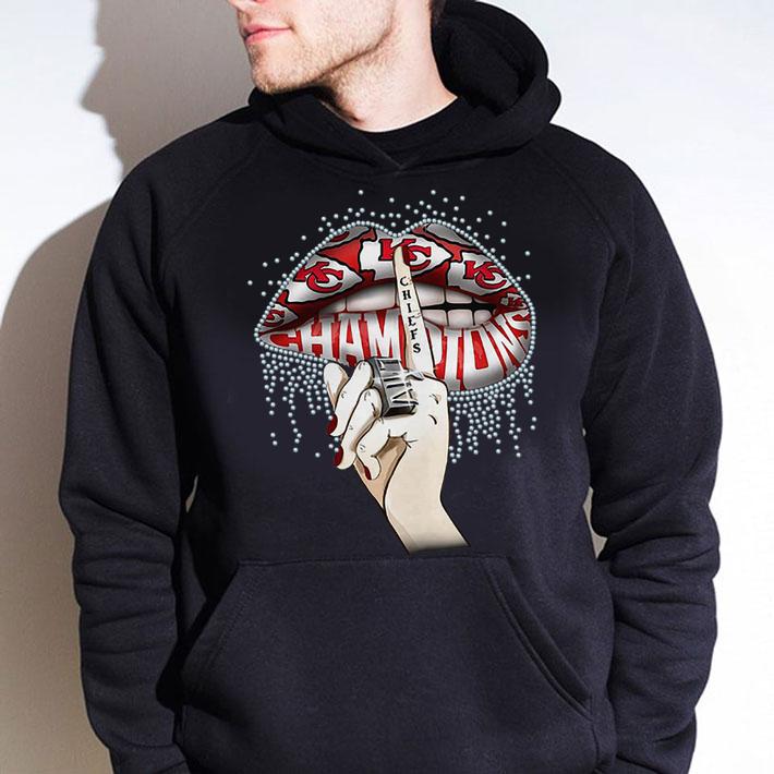 Lips Diamond Kansas City Chiefs Champions Super Bowl t-shirt hoodie