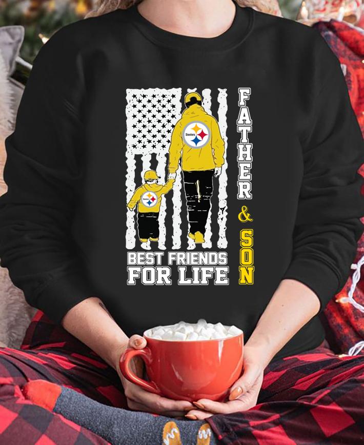 Pittsburgh Steelers Father And Son Best Friends For Life Independence Day t-shirt