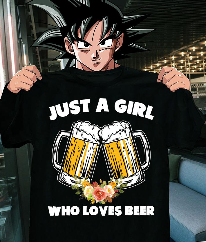 Womens Just A Girl Who Loves Beer Beer Lover t-shirt shirt