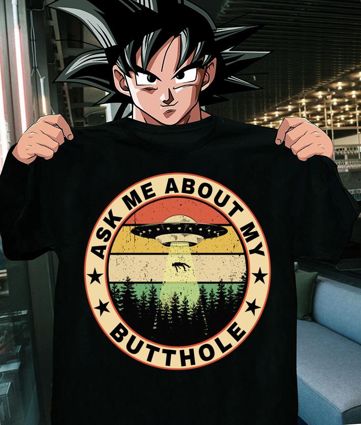 Vintage Ufo Ask Me About My Butthole t-shirt