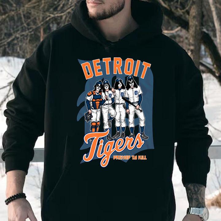 Detroit Tigers Dressed to Kill Kiss t-shirt