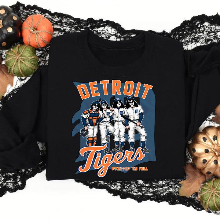 Detroit Tigers Dressed to Kill Kiss t-shirt