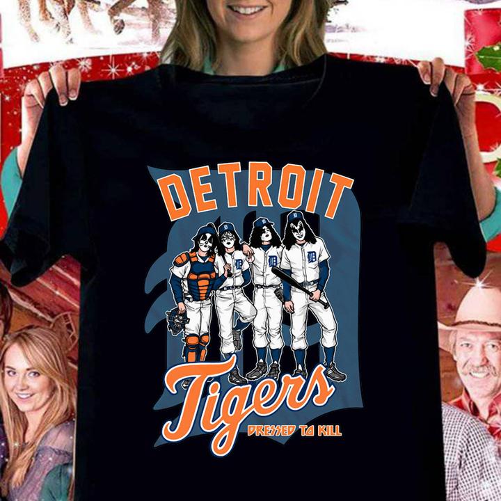Detroit Tigers Dressed to Kill Kiss t-shirt